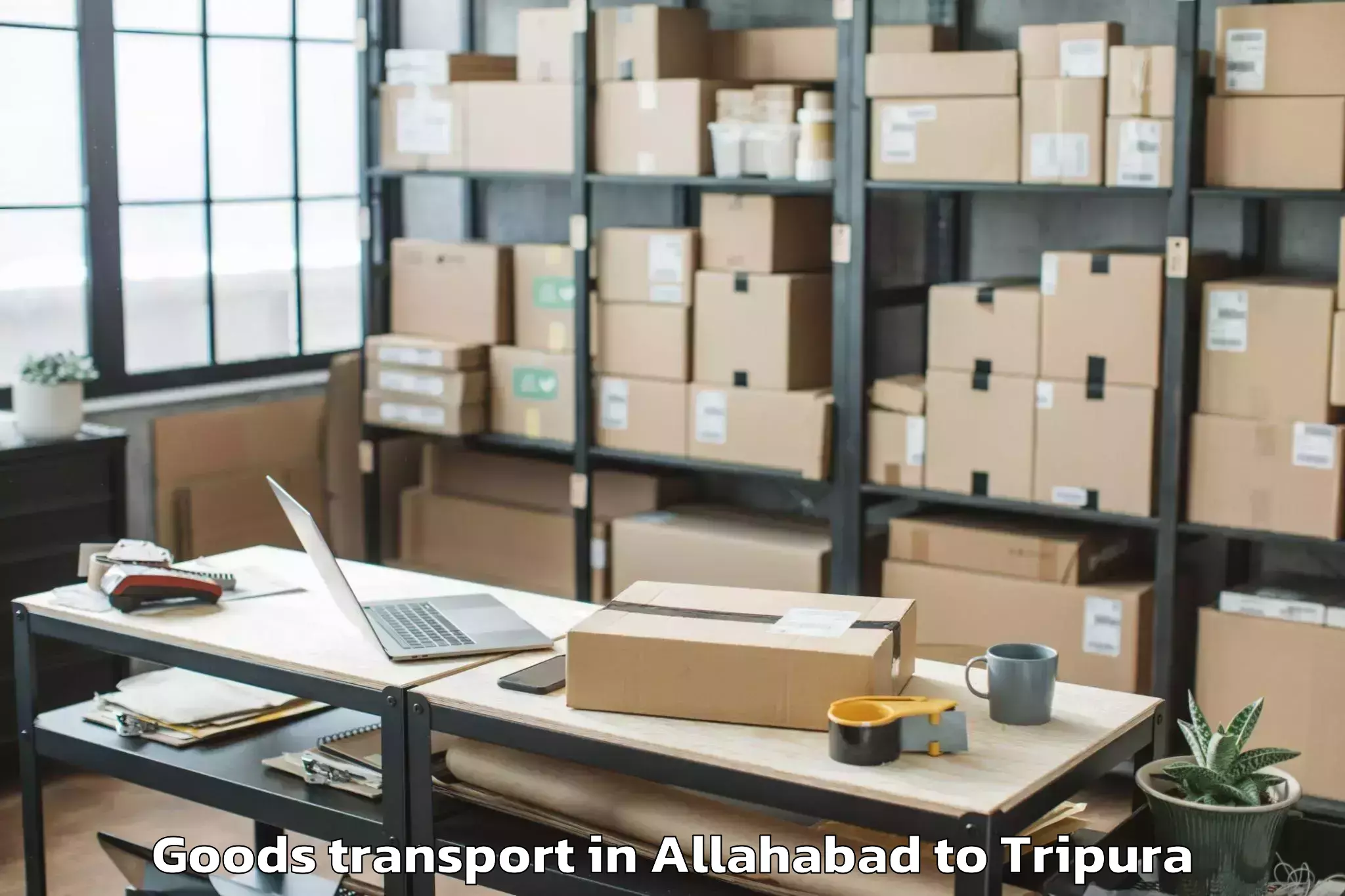 Top Allahabad to Maharaja Bir Bikram University Goods Transport Available